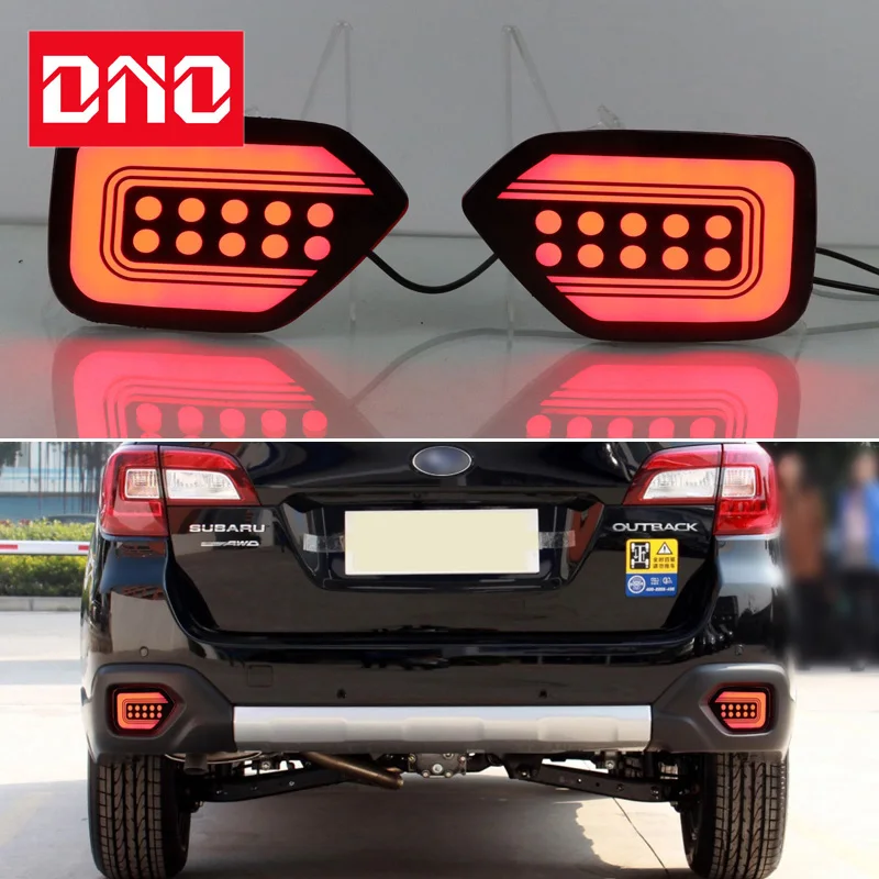 

Car LED Rear Bumper Lamps For Subaru Outback 2015-2020 Brake Light Turn Signal Backup Reflector Lamp Taillights Car Fog lamp