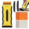 Car Sticker Remover Window Scraper With 20 Cutters Stovetop Scraper Tools Label Remover Quick Cleaning Decal Sticker Remover 2