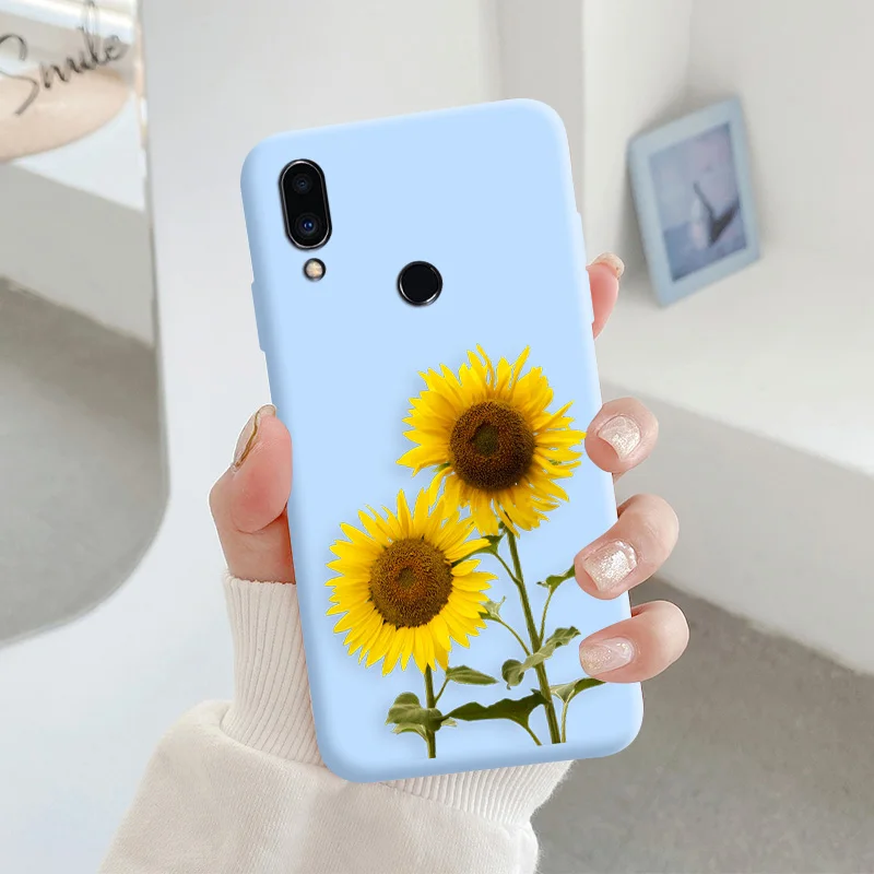 For Meizu note 9 Protective Shell Silicone Soft Shell Phone Case Candy Color Case Fashion Silicone Color Chrysanthemum meizu phone case with stones lock Cases For Meizu