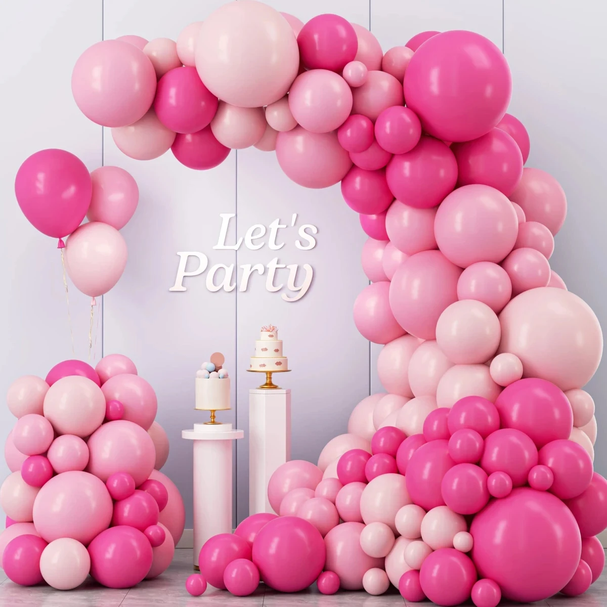 

Pink Macaron Metal Balloon Garland Arch Wedding Supplies Birthday Party Decortions Kids Birthday Foil Balloon Baby Shower