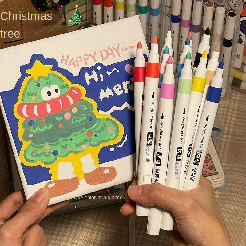 12-80 لون الاكريليك الطلاء أقلام تلوين القلم DIY بها بنفسك مرسومة باليد اللوحة الرسم لبطاقة السيراميك حجر القدح الزجاج النسيج الملابس الأحذية