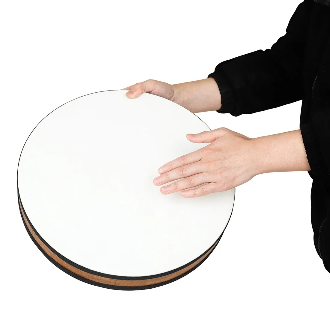 Tambourine Waves Sound Ocean Hand Drum Orff Percussion Instrument Wave Bead Ocean Drums for Children Gifts 16/18/20/22 Inch