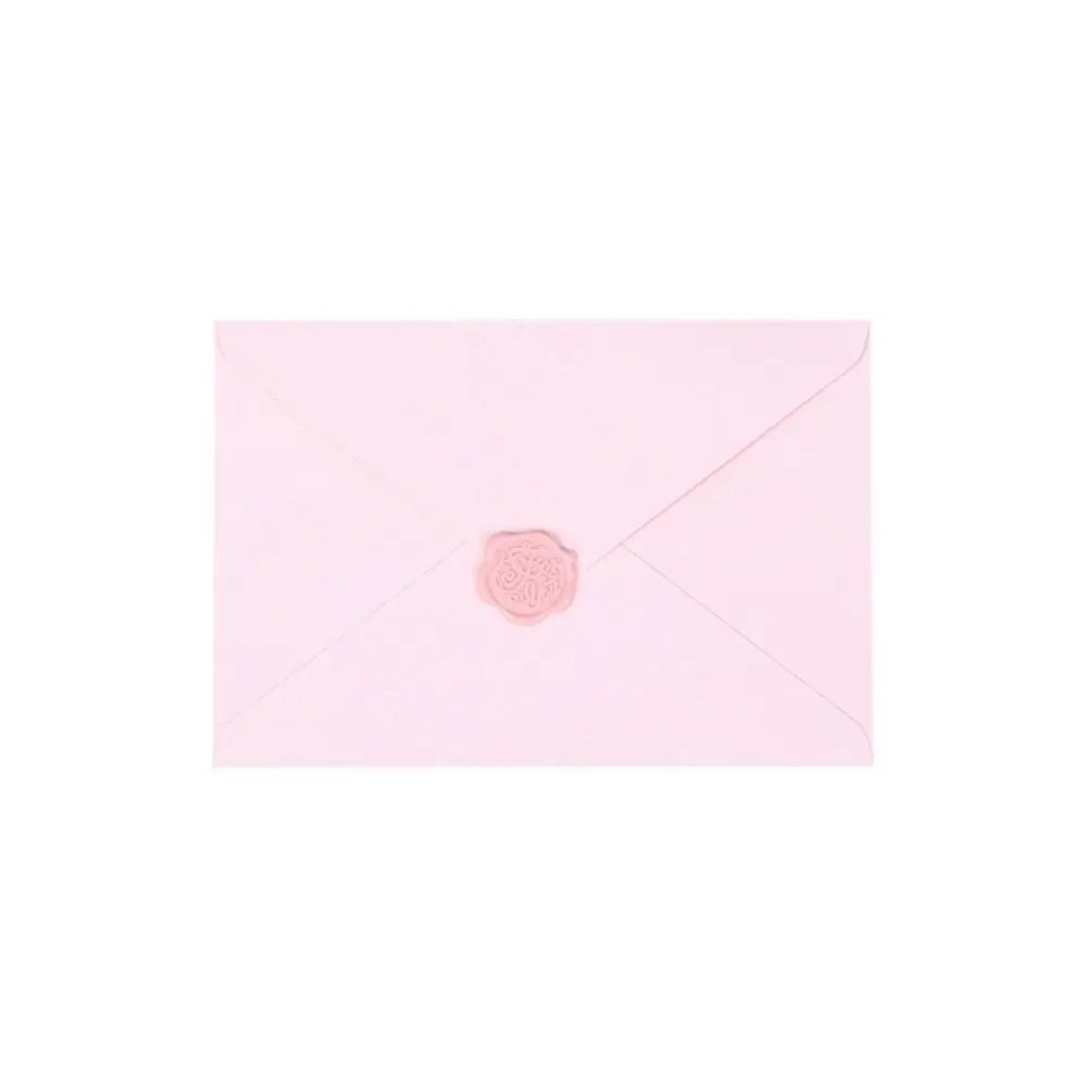 

Fire Paint Prints Pink Envelope Set Paper Postcard Wax Seals Fresh Envelope Romantic Decoration Gift Invitation Cards Wedding