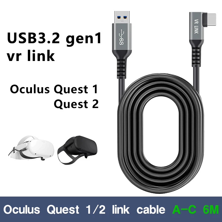 For Oculus Quest 2 Link Cable 5/6/7M USB 3.0 Quick Charge Cables for Quest2 VR Data Transfer Fast Charges VR Headset Accessories 