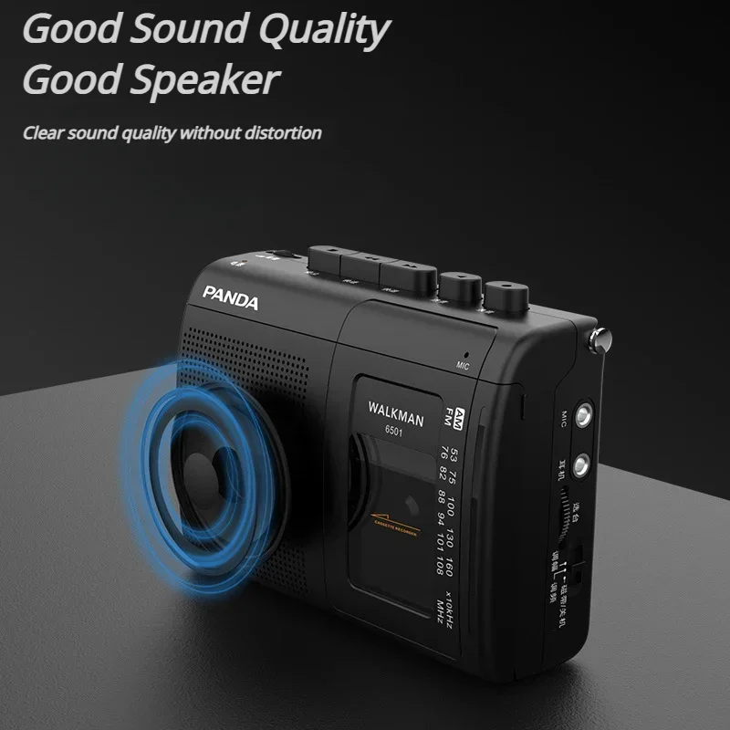 Portable Tape AM/FM Radio Retro Cassette Music Player Walkman Tape Recorders With Loudspeaker Support 3.5mm Headphone Play cassette player