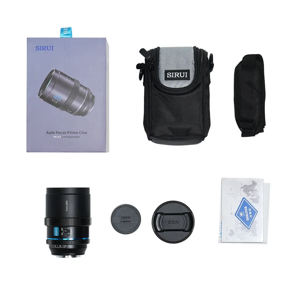 SIRUI 40mm AF Anamorphic T1.8 Sony Eマウント SIRUI 40mm T1.8 1.33x S35 Autofocus Anamorphic Lens