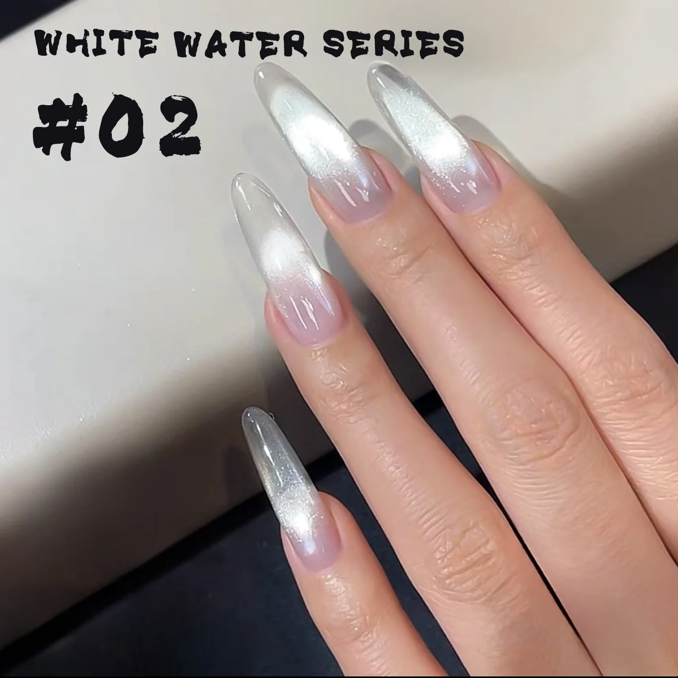 MIANEL 10ML 1-9 Stück Eis-Transparenter Weißer Wasser-Katzenaugen Magnetischer Gel-Nagellack Universeller Weißer Nagellack Nagelzubehör – Detail 22