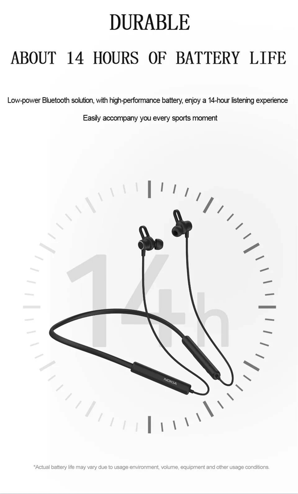 Nokia Essential Wireless Earphones E1502 description image 9