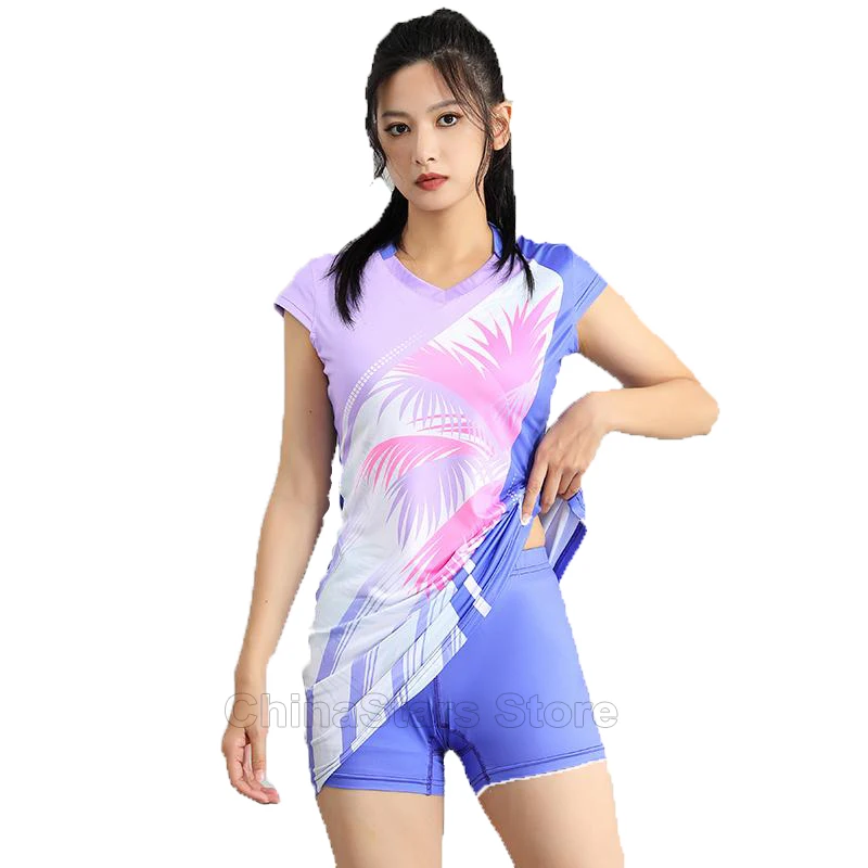Women Girls Sports Dress + Inner shorts Ladies Tennis Dresses With Shorts  Badminton Dress Clothes Gym Running soccer Sportswear - AliExpress