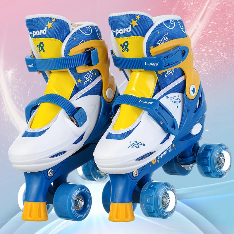 Pattini A Rotelle Regolabili Sirenetta Con Luci LED - Per Bambine 3-12 Anni | 8 Ruote Luminose - Foto 5