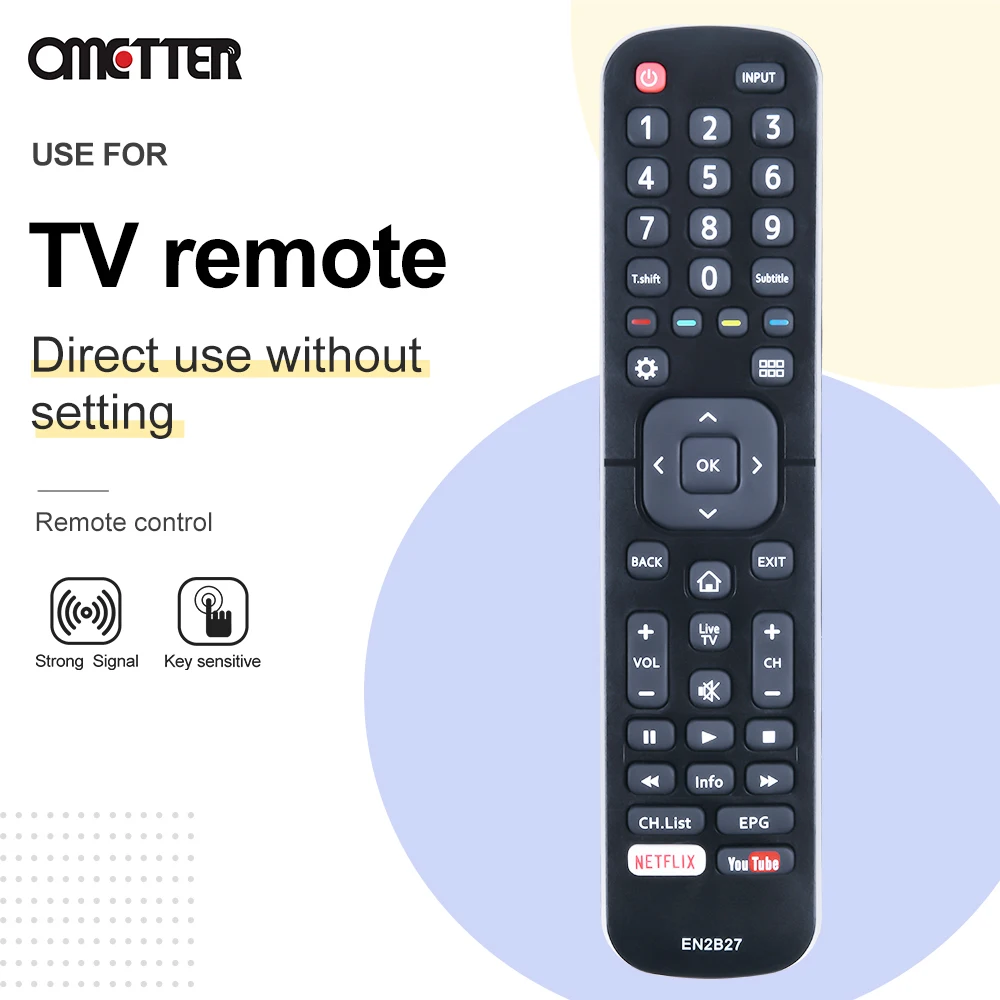 Nuovo Telecomando En2B27 Per Smart Tv Smart Hisense 32 K3110W Universal Muslimatexmuslimah 58 K700Uwd 75 K700Uwd 65 K321