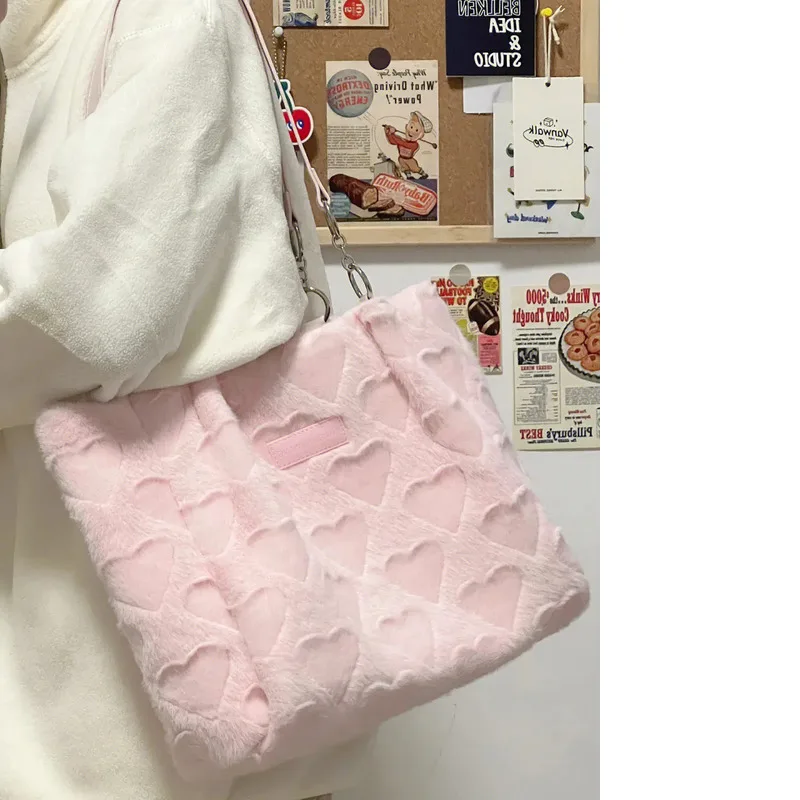 2024 Women's Solid Colored Handbag Candy Love Shoulder bag Fashion Shoulder Cross body bag Large capacity bag new bag bag