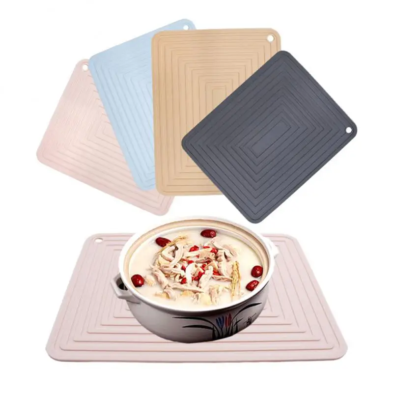 Thick Heat Insulation Pad Dishes Protector Sink Mat Kitchen Anti Slip
