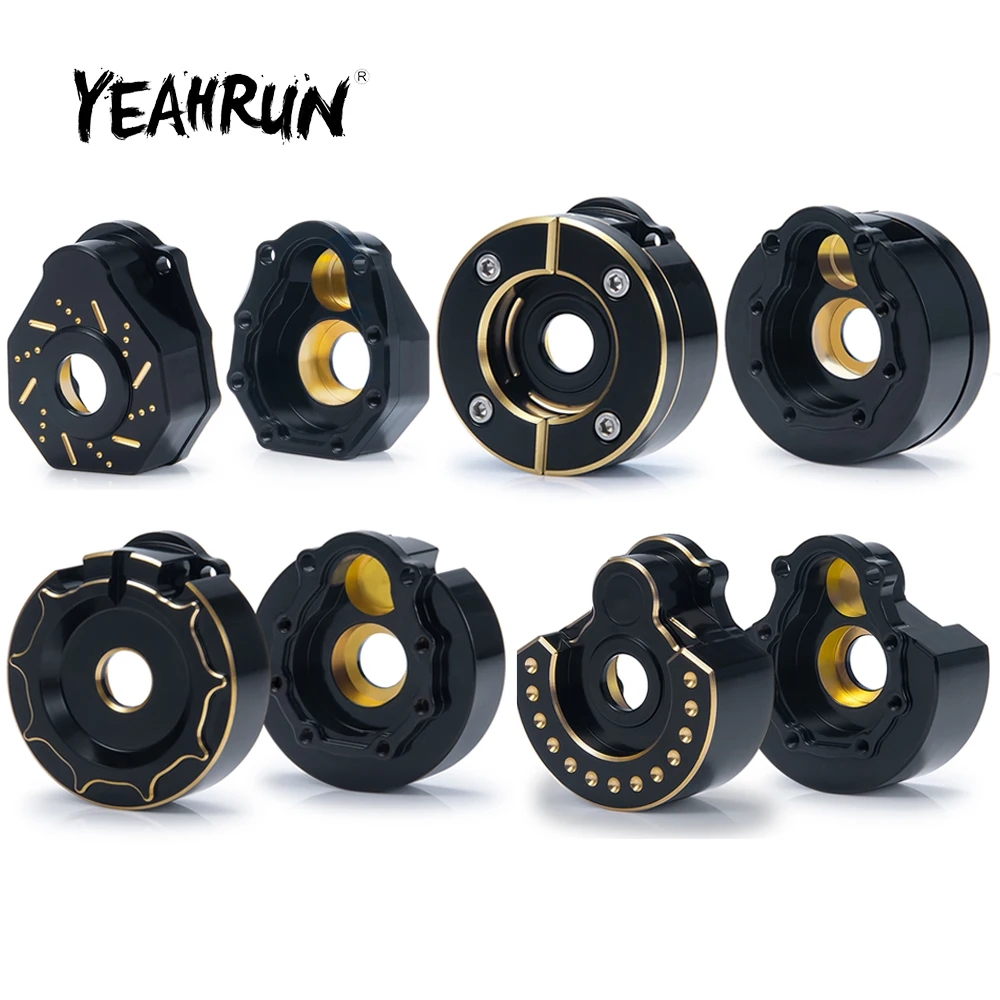 

Тяжелая черная латунная оболочка YEAHRUN, аналогичная фотооболочке, фотооболочка 1/10, радиоуправляемая гусеничная модель автомобиля, обновленные детали