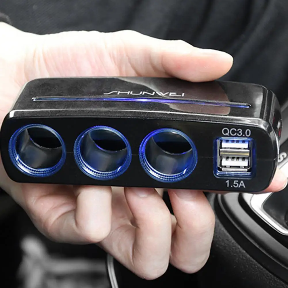 Ultra-Compact  Useful Sturdy Portable Cigarette Ignition Socket Dc12V/24V Power Adapter Socket Heat-Resistant   For Car