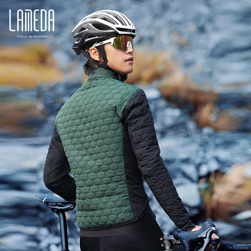 Cycling Jacket LAMEDA Biker Jacket Men and Women Bike Cycling Jacket Autumn Winter Windproof Warm Cycling Men's Cotton