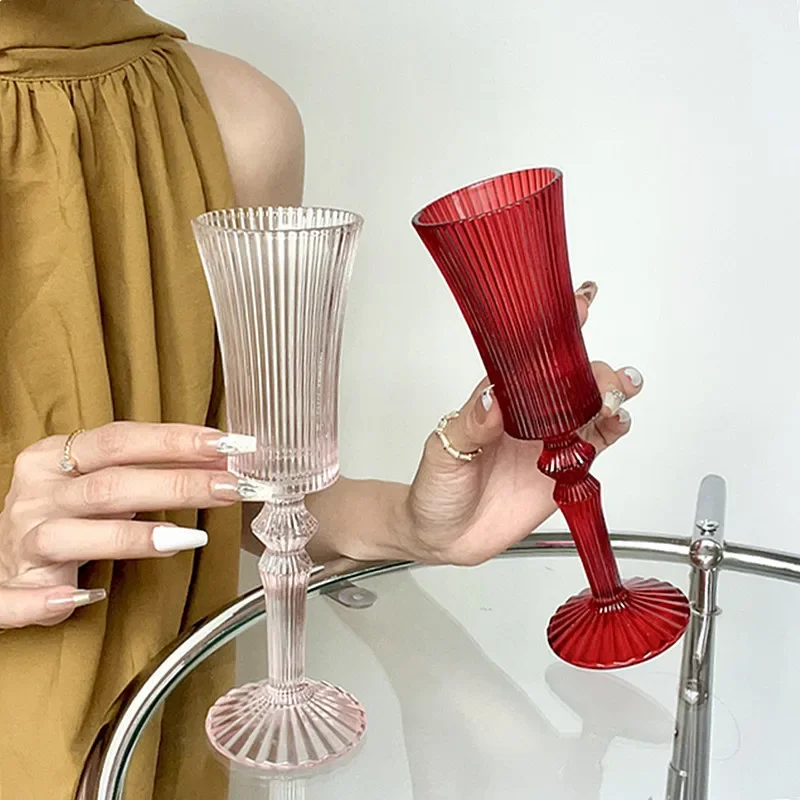 Vintage Champagne Cup, High Beauty, French, Medieval Goblet, Glass Wine Glass, Red Wine Glass, Wedding Gift