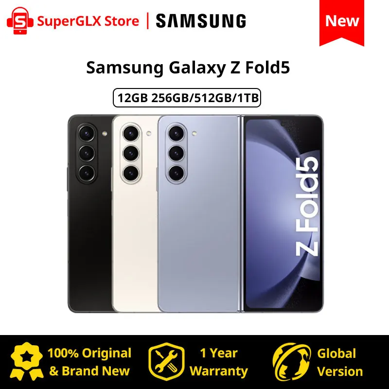 2023 New Samsung Galaxy Z Fold5 5G Snapdragon 8 Gen 2 7.6'' 120Hz Foldable Dynamic Amoled 2X Display Folding Galaxy Z Fold 5