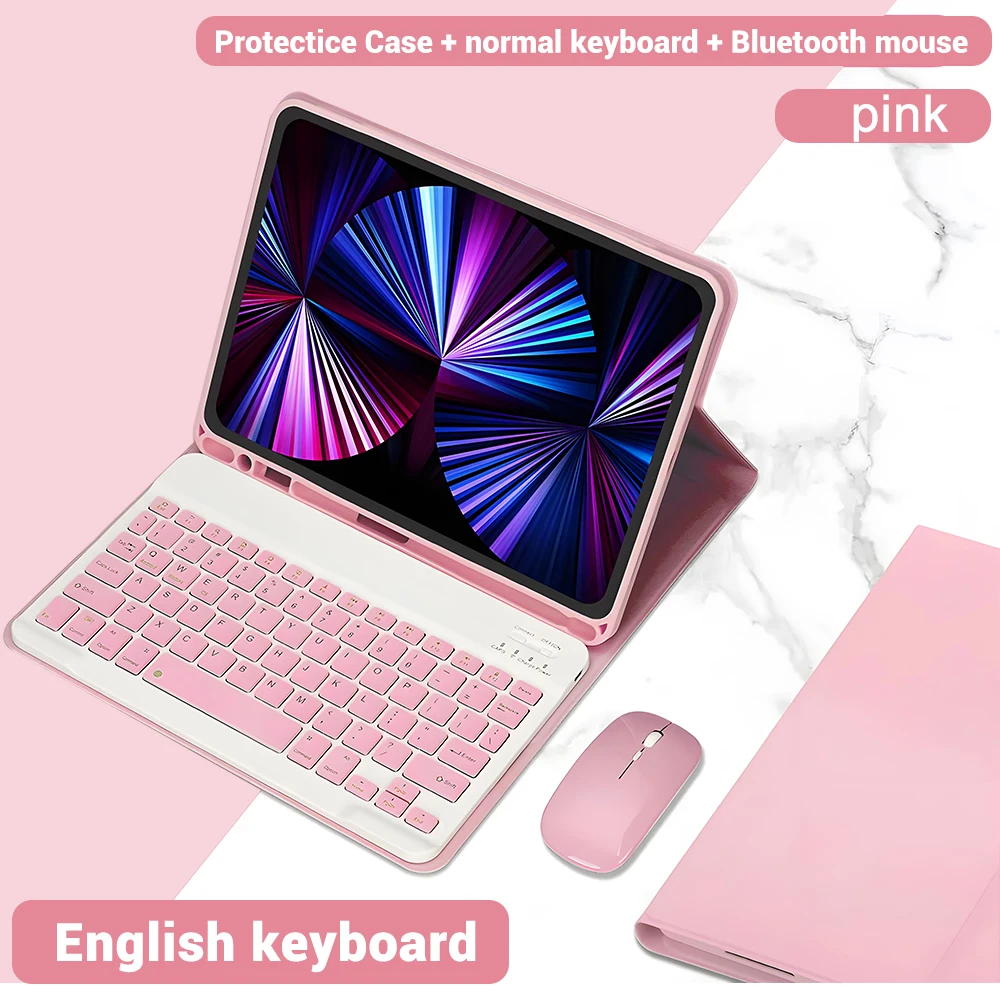 Illuminated Tablet Keyboard Case with Magnetic Attachment