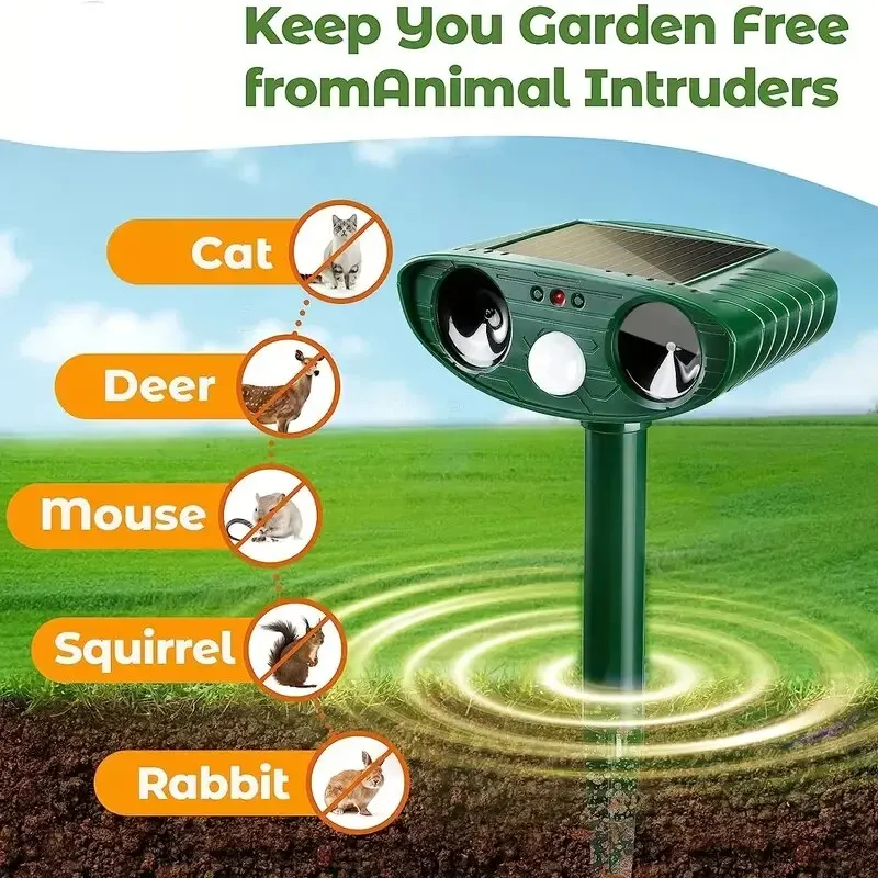 Repellant Ultrasonic Solar Powered