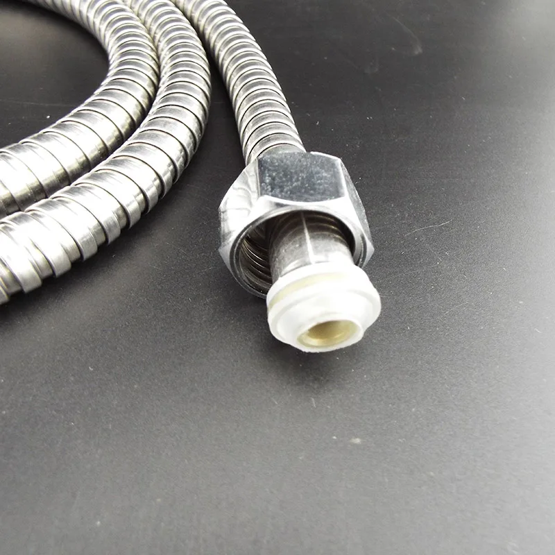 Shower Hose Flexible Shower Hose Tube 1.2m/1.5/2m Long For Home Bathroom Shower Water Hose Extension Plumbing Pipe Pulling Stainless Steel