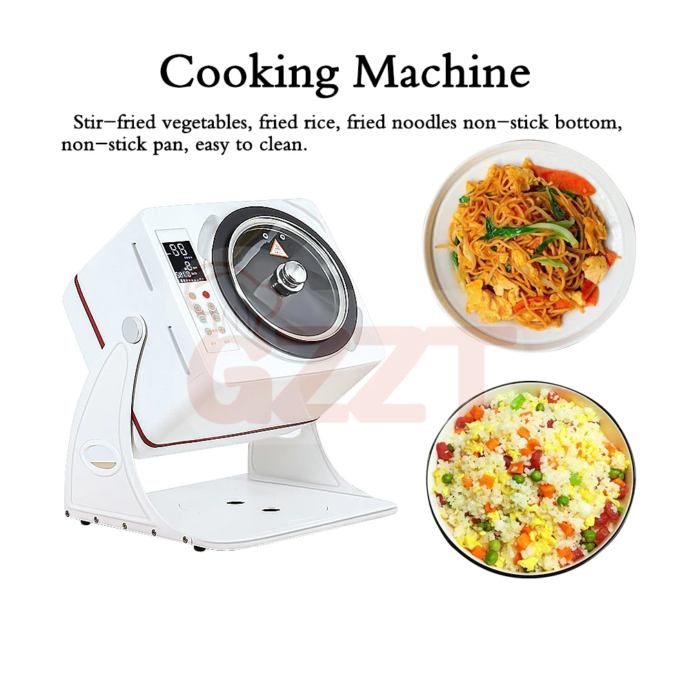 220V Household & Commercial Electric Intelligent Automatic Stir Frying  Machine 6L Non-stick Cooking Wok Pot Multi Cooker Pot - AliExpress