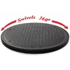 8-12 Inch Heavy Duty Rotating Swivel Steel Ball Bearings Stand for Monitor TV Turntable Lazy Susans Black Round Shape 4