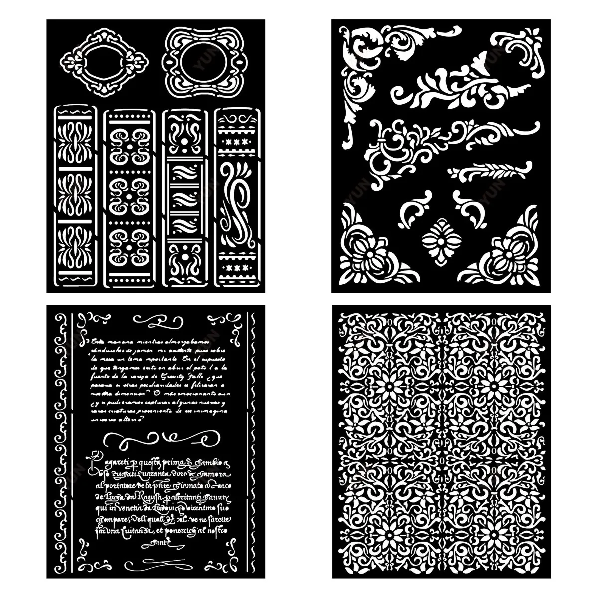 

New Textures Letter Layering Templates Reusable Craft Templates Fun for Kids DIY Painting Scrapbooking