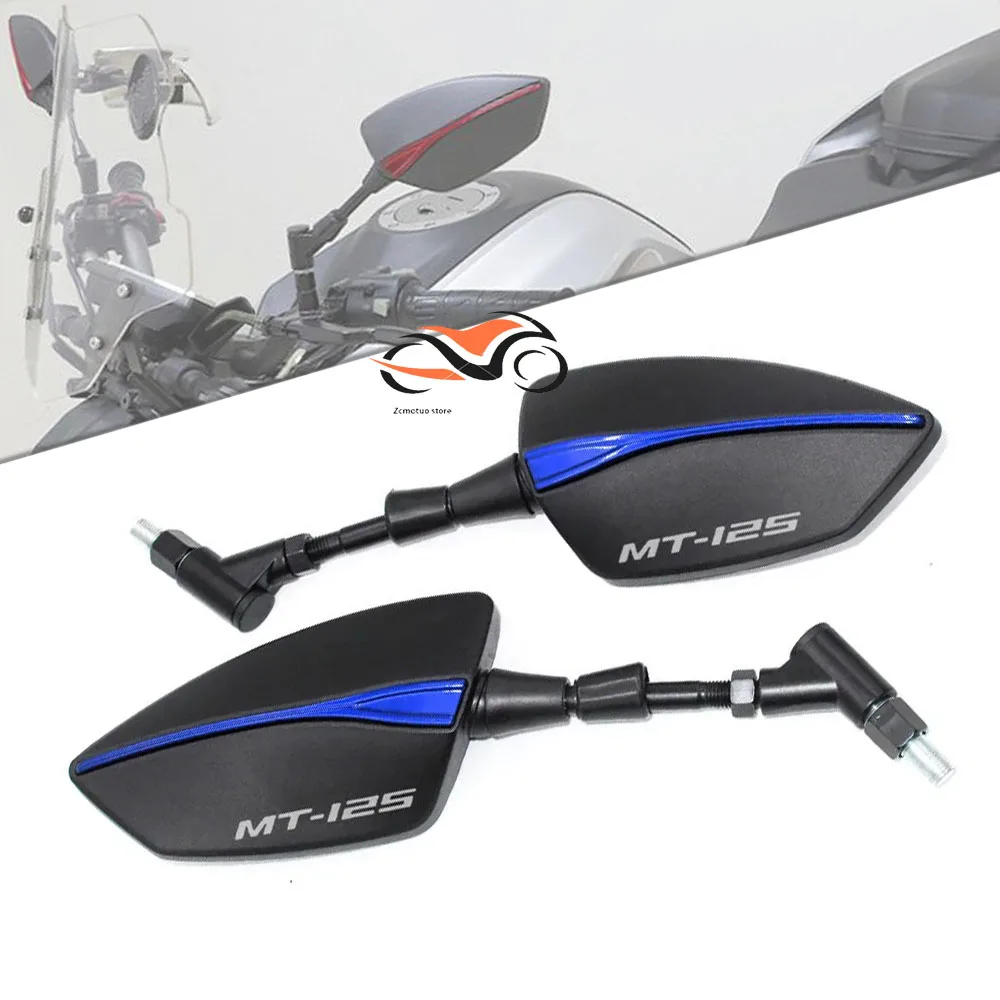 

For Yamaha MT-125 MT 125 MT125 2014-2022 2021 2020 2019 2018 Motorcycle Adjustabale Side Rearview Mirrors Universal Rearview