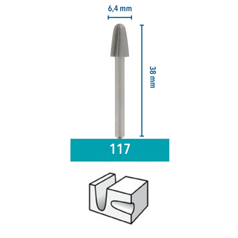 Dremel 117 Dremel Carving Bits Rotary Tool Accessory Carving Bit  Multifunctional Milling Cutter For Wood Plastic And Soft Metals - AliExpress