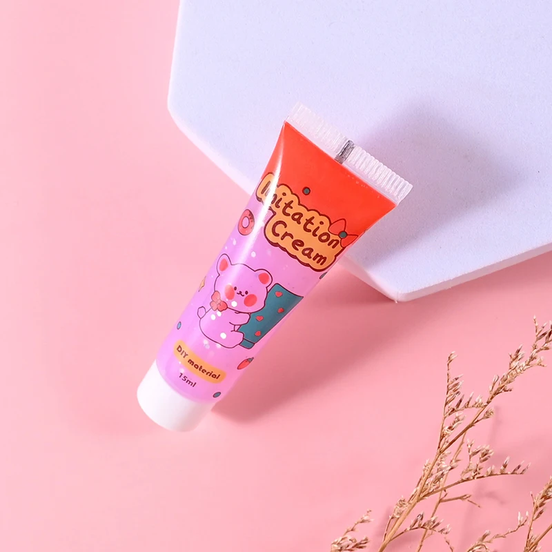 15ml DIY Simulation Transparent Fluorescent Crystal Jelly Cream Glue Mobile Phone Shell Decor Resin Craft Soft Clay Material resin craft material