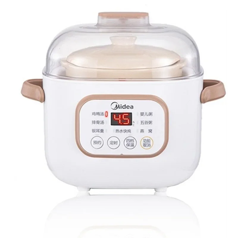 220V 0.8L Ceramic  Slow Stewer Household Multi Baby Food Porridge Dessert Cooker Stewing Cooking Pot 6