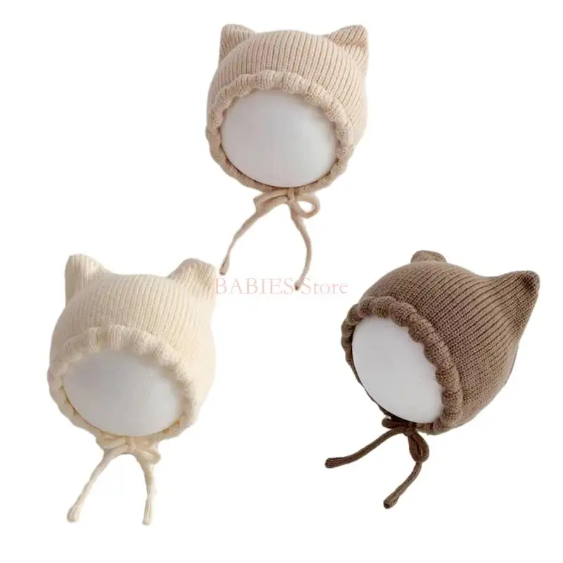 

C9GB & Practical Baby Hat Cartoon Knit Cap Warm Hat for 5-18 Months Old Babies