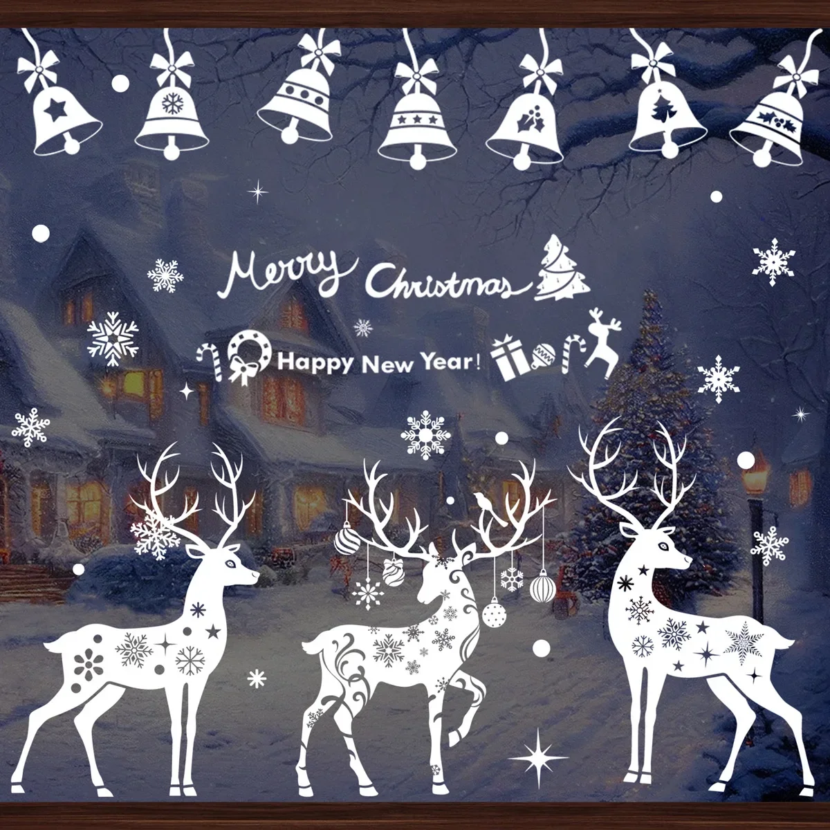 Snowflake Window Sticker Wall Stickers 1sheet For Home Christmas