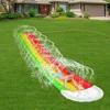 480x76CM Inflatable Water Slide Mat Summer Swimming Pool Waterskiing Splash Toys Outdoor Backyard Lawn Water Slides Sprinkler 1