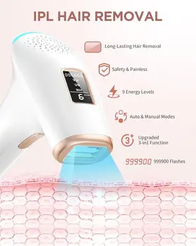 Hair Removal Safe Permanent Painless Epilator Face Body Arms Leg Whole Body Treament For Men Women Home Use 11