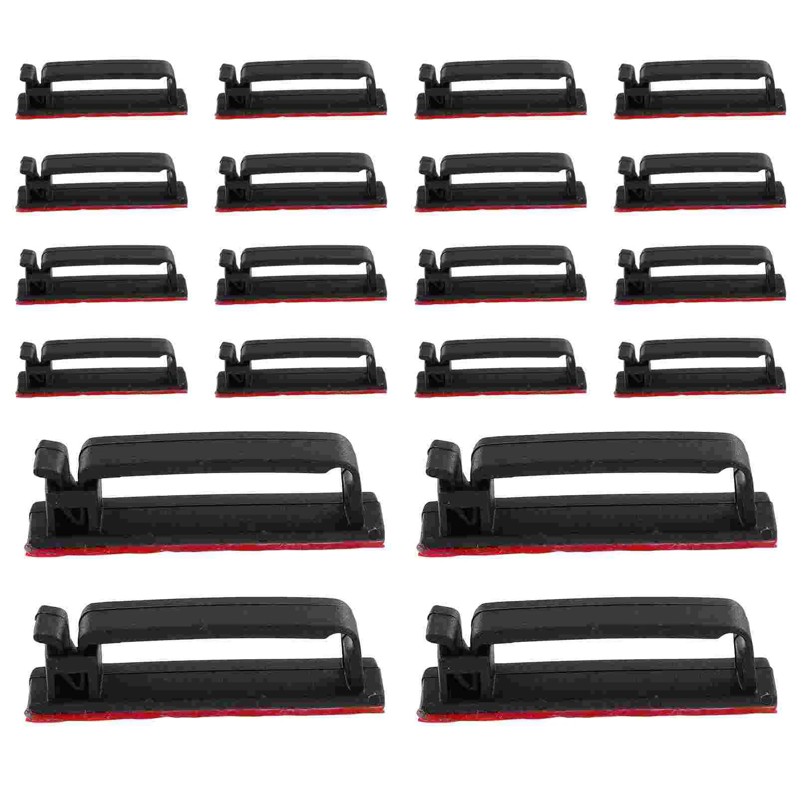 

25 Pcs Cable Clips Power Cord Wall Manager Small Wire Tidy Adhesive Clamp Organizer Holder