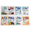 Children 33 Russian Alphabet Words Flashcards Learning Supplies for Kindergarten Preschool Kids Early Educational Memory Cards 6
