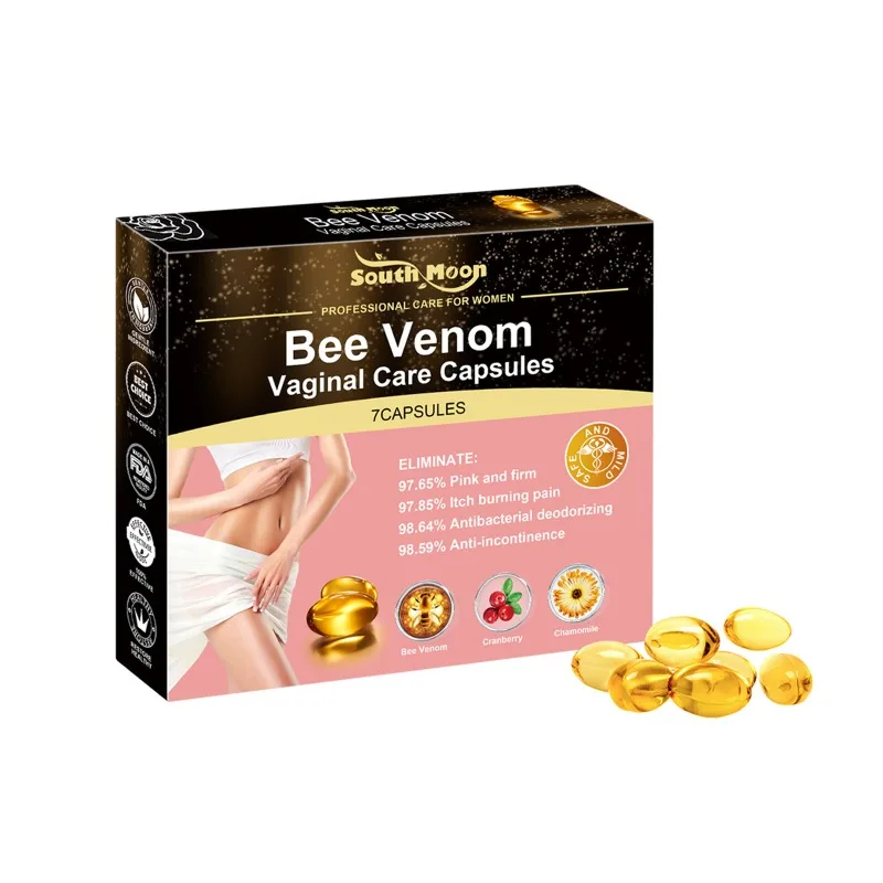 Bee Venom Vaginal Care Capsules Women Care Essence Body Cleansing Antibacterial Deodorizing Mild Formula Natural Essence vaginal care capsules