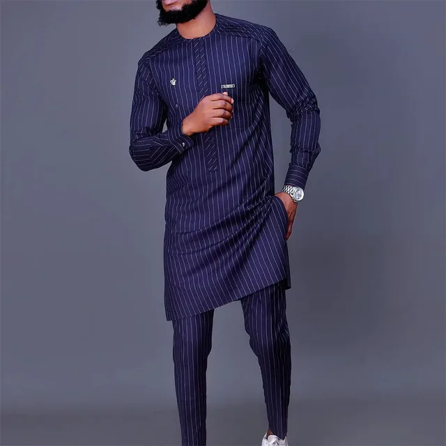 Dayo Dashiki Long Sleeve Two-piece Outfit - Image 2