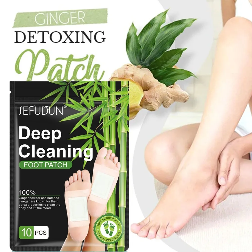 DetoxFootPatchBambooDetoxFootPadsWithAdhersiveFootCareToolImproveSleepslimming