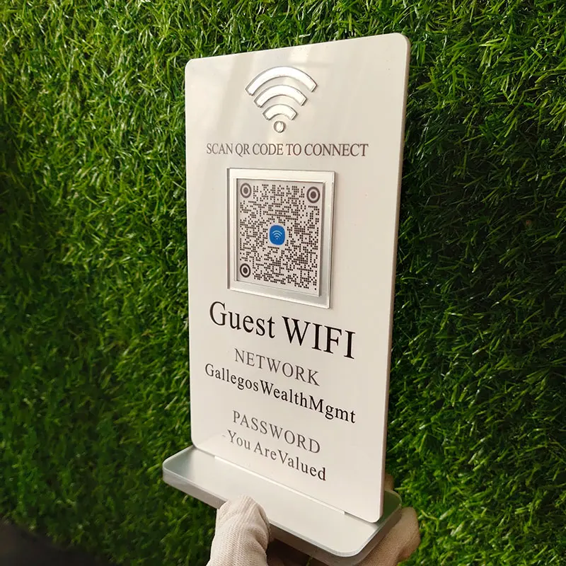 Scan Qr Code To Connect Free Wifi Sign Custom Qr Code