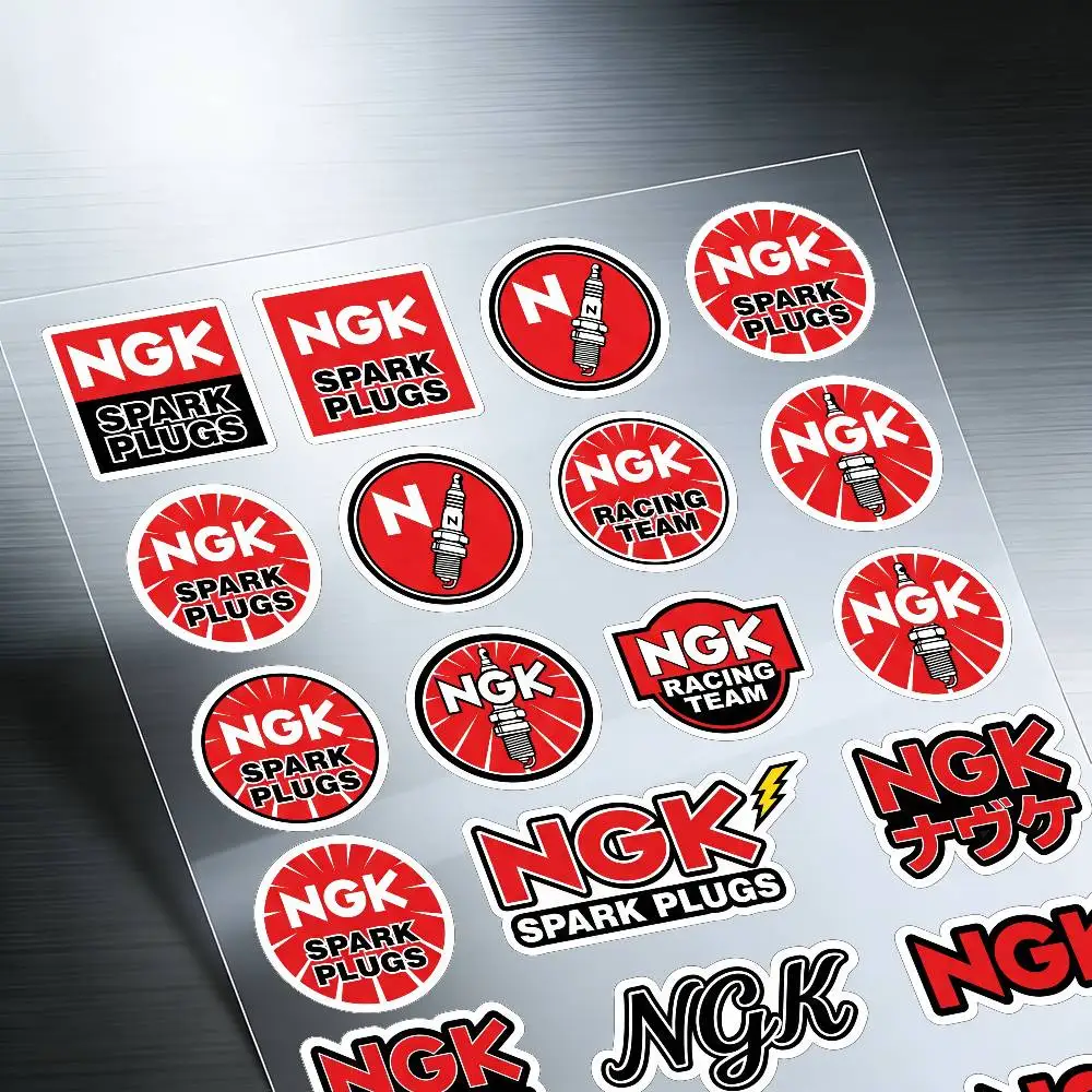 NGK 오토바이 반사 스티커 헬멧 스쿠터 연료 탱크 공구함 레이싱용 방수 데칼