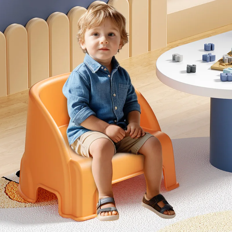 Portable chairs for kids Space saving furniture Kindergarten Plastic chair for kids Antislip desk chair girls Children