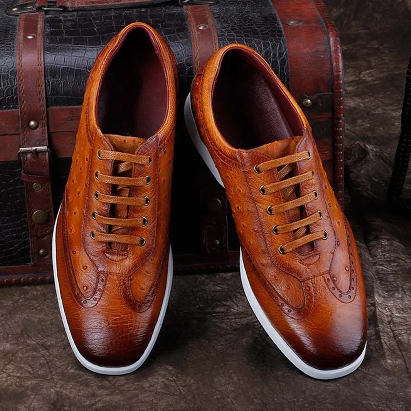 Рисунок 6 - Мужская обувь из кожи страуса ourui