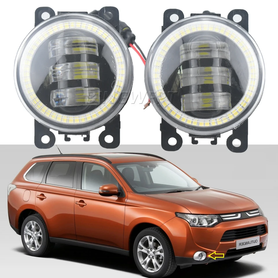 For Mitsubishi ASX Outlander Sport ES 2020 2021 Carbon Fiber Rear Reflector Fog Light Lamp Cover Trim Bezel Frame 87672974 - View #5