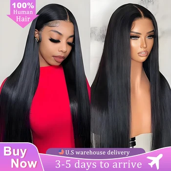 13x4 Bone Straight Lace Front Wig 250 Density Glueless Wigs Human Hair 13x6 Hd Pre Plucked Brazilian Lace Frontal Wigs For Women
