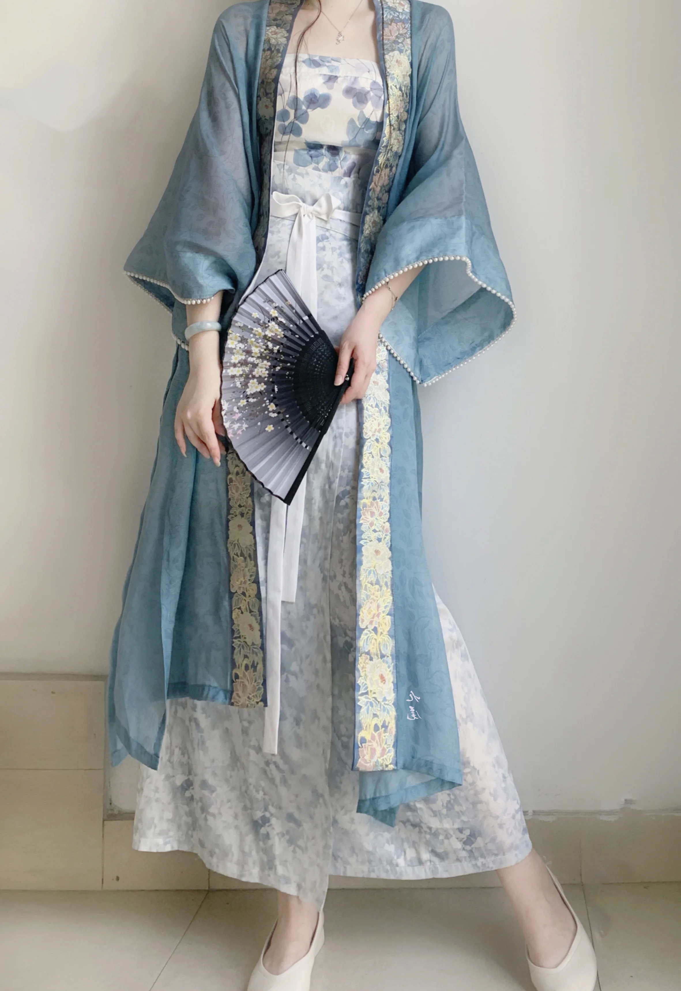 Elegant Changgan Temple Han Clothing Song Dynasty Hanfu Set Women Improved Costume Elegant Mesh Coat New Chinese Style Dresses