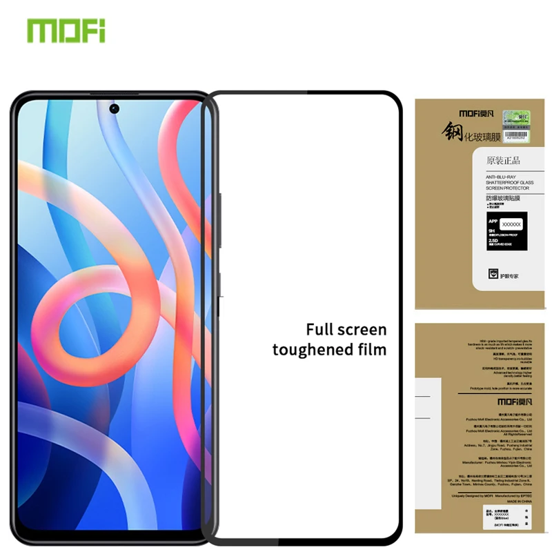 

Mofi 2.5D Tempered Glass Film For Xiaomi Redmi Note 12 Pro Plus 5G Note 12S Explosion Proof Screen Protector Film For Redmi 12C