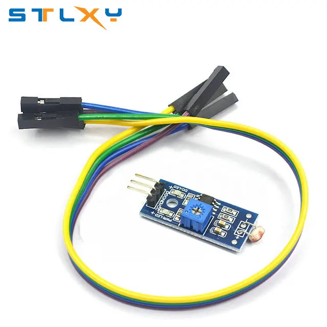 Photosensitive brightness resistance sensor module Light intensity detect 3/4pin DuPont line For Arduino